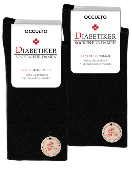 Pack de calcetines diabéticos de las mujeres Occulto de 10 (Modelo: Julia)