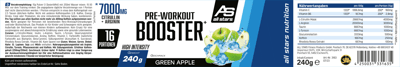 All Stars Pre-allenamento booster Extreme Grøn æble 240G