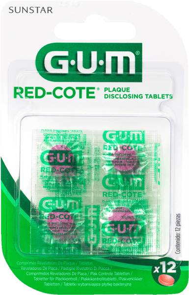 GUM-COTE RED-COTE FARVETABLET 12 STK