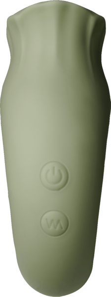 Syndig fransk kyss matt grøn klitoris stimulator