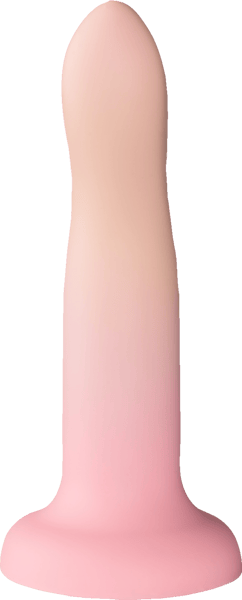 Syndig persikgradient dildo 18 cm