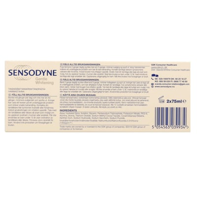 Blanqueamiento sensodino 2 x 75 ml