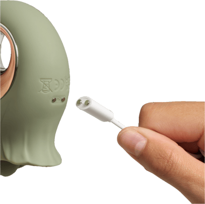 Syndig fransk kyss matt grøn klitoris stimulator