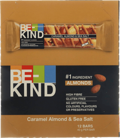 Be-Kind ™ Caramel Almond și Sare de mare 40G