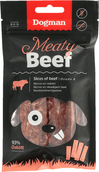 Dogman Skiver af oksekød 80 g
