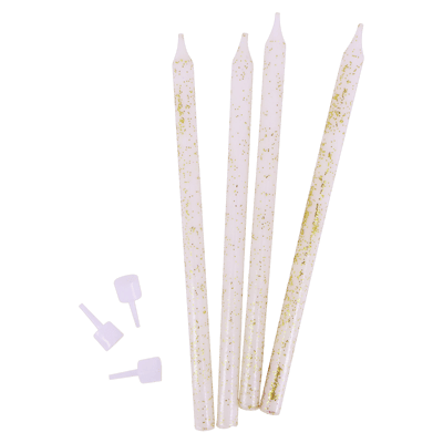 Kagelys m Guldglitter 16 STK