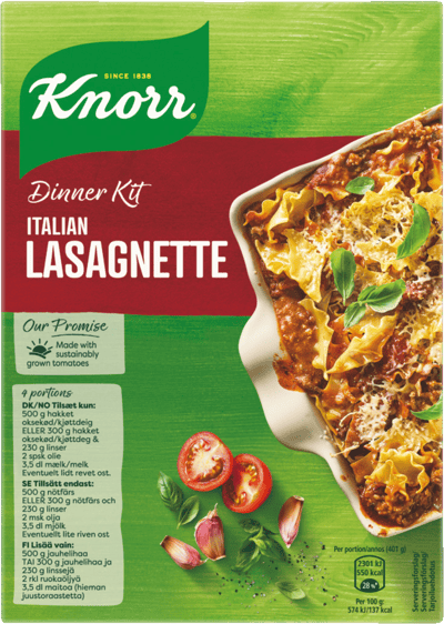 Knorr Lasagnette 270g