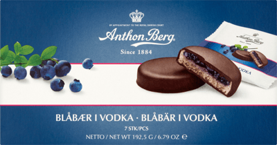 Anthon Berg Blåbær i vodka 1925 g