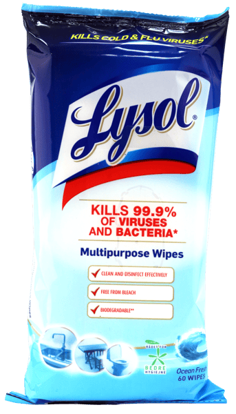 Lysol toalling ocean fresco 60 stk