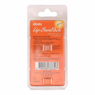 Idento læbepomade Solstift 2-pak