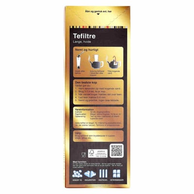 Schur Tefilter lange hvide 50 stk