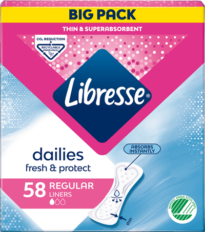 Libresse obișnuit Trusseindlæg 58 Stk