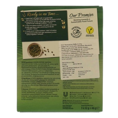 Knorr -sås Grøn Peber 3x22 G