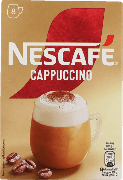 Øyeblikkelig cappuccino nescafe 8 stk