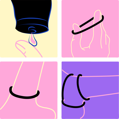 Syndig penisring sæt 3 stk