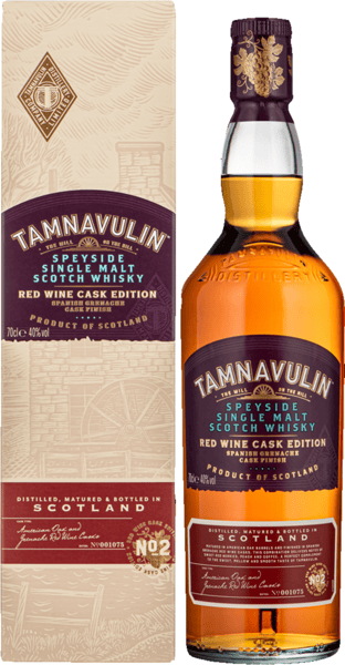 Tamnavulin rødvin fat 40% 07l