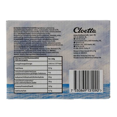 Pipes Skipper Malaco Seasalt 60 Stk