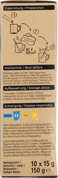 Øyeblikkelig 3in1 kremet nescafe 10 stk