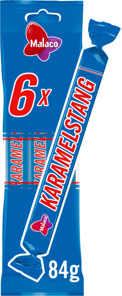 Malaco Flødekaramelstang 6-pak 84 g