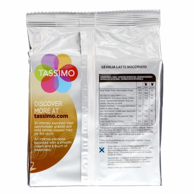 Tassimo Kapsler Gevalia Latte Macchiatto