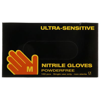 Engangshandske ultra sensibil sort m