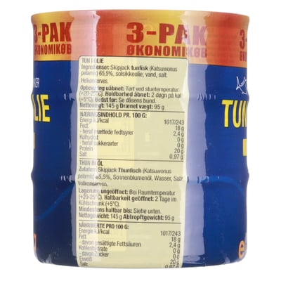 Elvira Tun i olie 145g 3-pak
