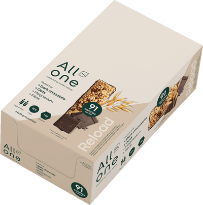 Allt i en 25g Müslibar mörk choco