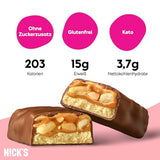 NICKS Protein Bar Mix, Keto Protein Bars Low carb snacks without added sugar, Gluten free | 15g protein with collagen (9 protein bars x 50g)