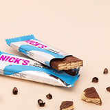 Nicks Keto Bar Peanuts N Fudge, snack al caramello di cioccolato, 175 calorie, 3,9 carboidrati netti, senza zucchero aggiunto, senza glutine, dolci a basso contenuto di carboidrati (15x40g)