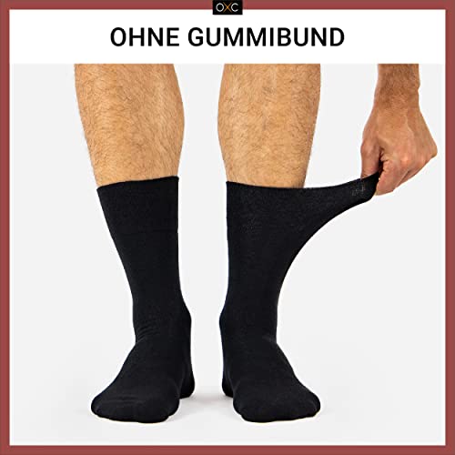 Okkulte 10 Paar nahtlose diabetische Socken für Männer ohne elastischen Bund aus Baumwolle