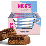 NICKS Protein Bar Mix, Keto Protein Bars Low carb snacks without added sugar, Gluten free | 15g protein with collagen (9 protein bars x 50g)