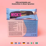 Nicks Keto Bar Peanuts N Fudge, snack al caramello di cioccolato, 175 calorie, 3,9 carboidrati netti, senza zucchero aggiunto, senza glutine, dolci a basso contenuto di carboidrati (15x40g)