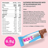 Nicks Keto Bar Peanuts N Fudge, snack al caramello di cioccolato, 175 calorie, 3,9 carboidrati netti, senza zucchero aggiunto, senza glutine, dolci a basso contenuto di carboidrati (15x40g)