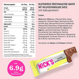 Nicks Keto Bar Peanuts N Fudge, snack al caramello di cioccolato, 175 calorie, 3,9 carboidrati netti, senza zucchero aggiunto, senza glutine, dolci a basso contenuto di carboidrati (15x40g)