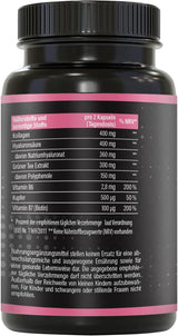 BRNR LADY BRNR - BeautyFit metabolismeformel med vitamin B6, bindevev med kobber, kollagen, høydose hyaluronsyre, biotin, 120 kapsler