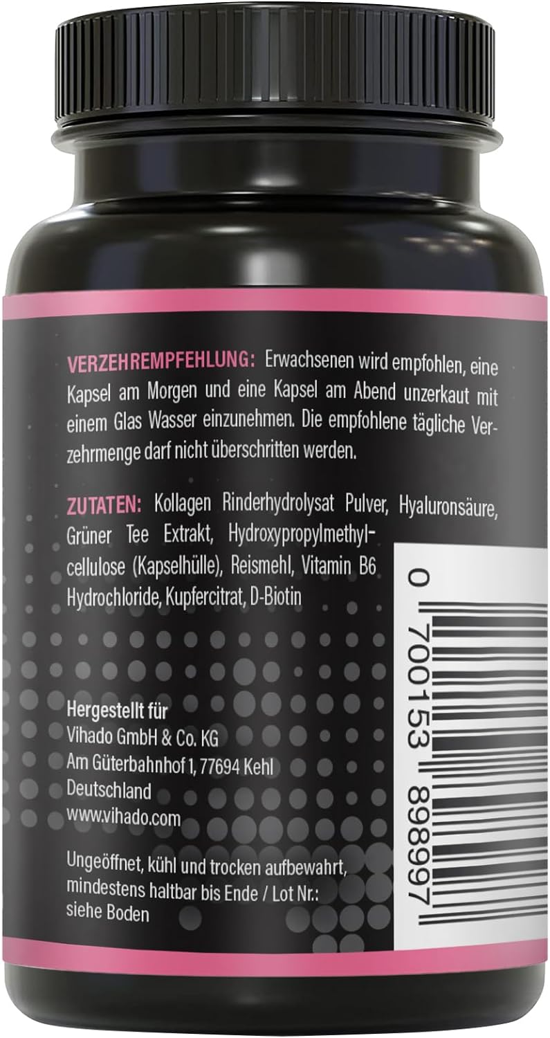 BRNR LADY BRNR - BeautyFit metabolism formula med vitamin B6, bindväv med koppar, kollagen, högdos hyaluronsyra, biotin, 120 kapslar