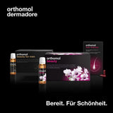 Orthomol Beauty for Women - Per pelle, capelli e unghie - con coenzima Q10, biotina e zinco - pacchetto di ricarica con bottiglia da bere, 30 porzioni giornaliere