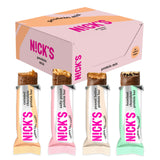 NICKS Protein Bar Mix, Keto Protein Bars Low carb snacks without added sugar, Gluten free | 15g protein with collagen (9 protein bars x 50g)