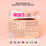 Nicks Keto Bar Almond Crunch, Vegan Chocolate Almond Nut Bar, 173 kalorier, 2,8 netto kulhydrater, ingen tilsat sukker, glutenfri, lav kulhydratsød (12x40g)