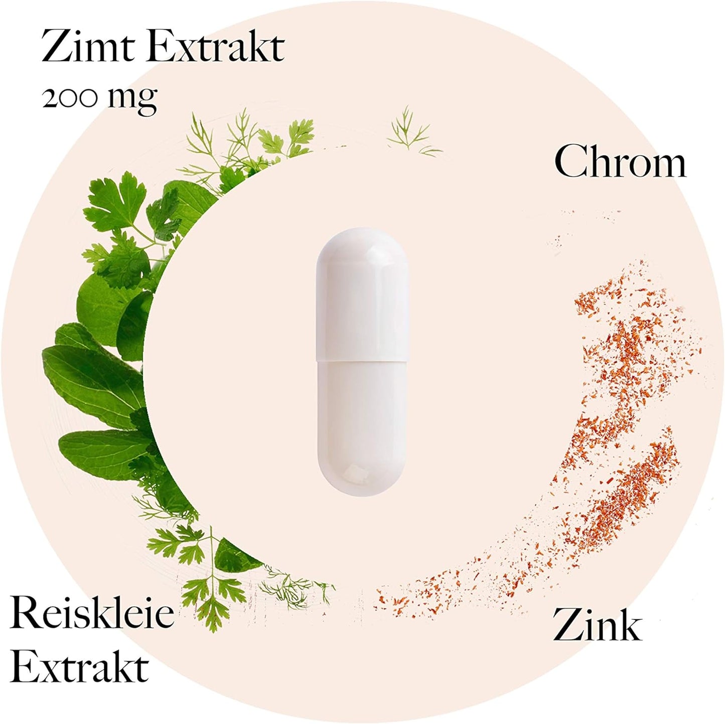 Kräuterhandel Skt Anton - 180 Zimtkapseln - 400 mg Zimt -Extrakt Daily Dosis - Hochdosis - Chrom - Zink - Deutsche Premium -Qualität