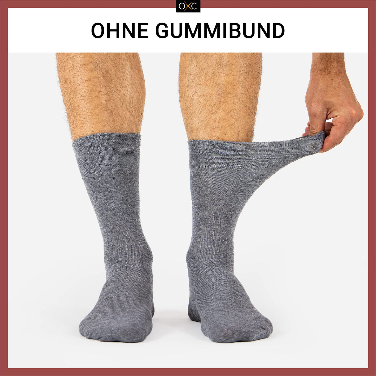 Okkulte 10 Paar nahtlose diabetische Socken für Männer ohne elastischen Bund aus Baumwolle