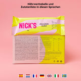 Nicks Keto Bar Peanuts N Fudge, snack al caramello di cioccolato, 175 calorie, 3,9 carboidrati netti, senza zucchero aggiunto, senza glutine, dolci a basso contenuto di carboidrati (15x40g)