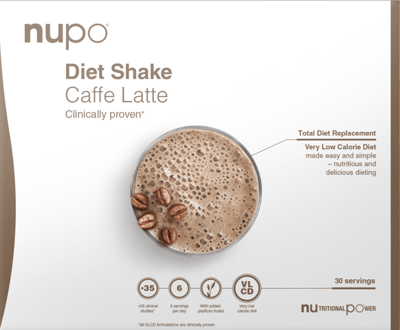 Nupo Diet Shake Value Pack - Caffe Latte 30 Porta