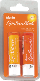 Idento læbepomade solstift 2-pak