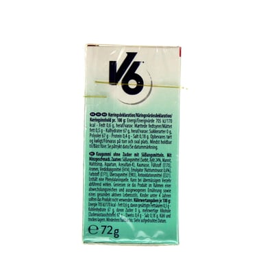 V6 White Spearmint Økonomipakke 72 g