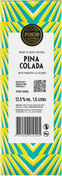 Punch Club Pina Colada 125% 15l