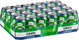 Grøn Tuborg 00% Pilsner - Alkoholfri øl 24x33cl dåse