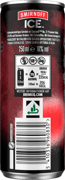 Smirnoff Ice Guarana 10% 025l + pant