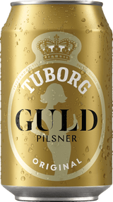Tuborg Guld - stærk pilsner 56% øl 24x33cl dåse