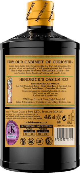 Hendrick's Gin Oasium 434% 07L